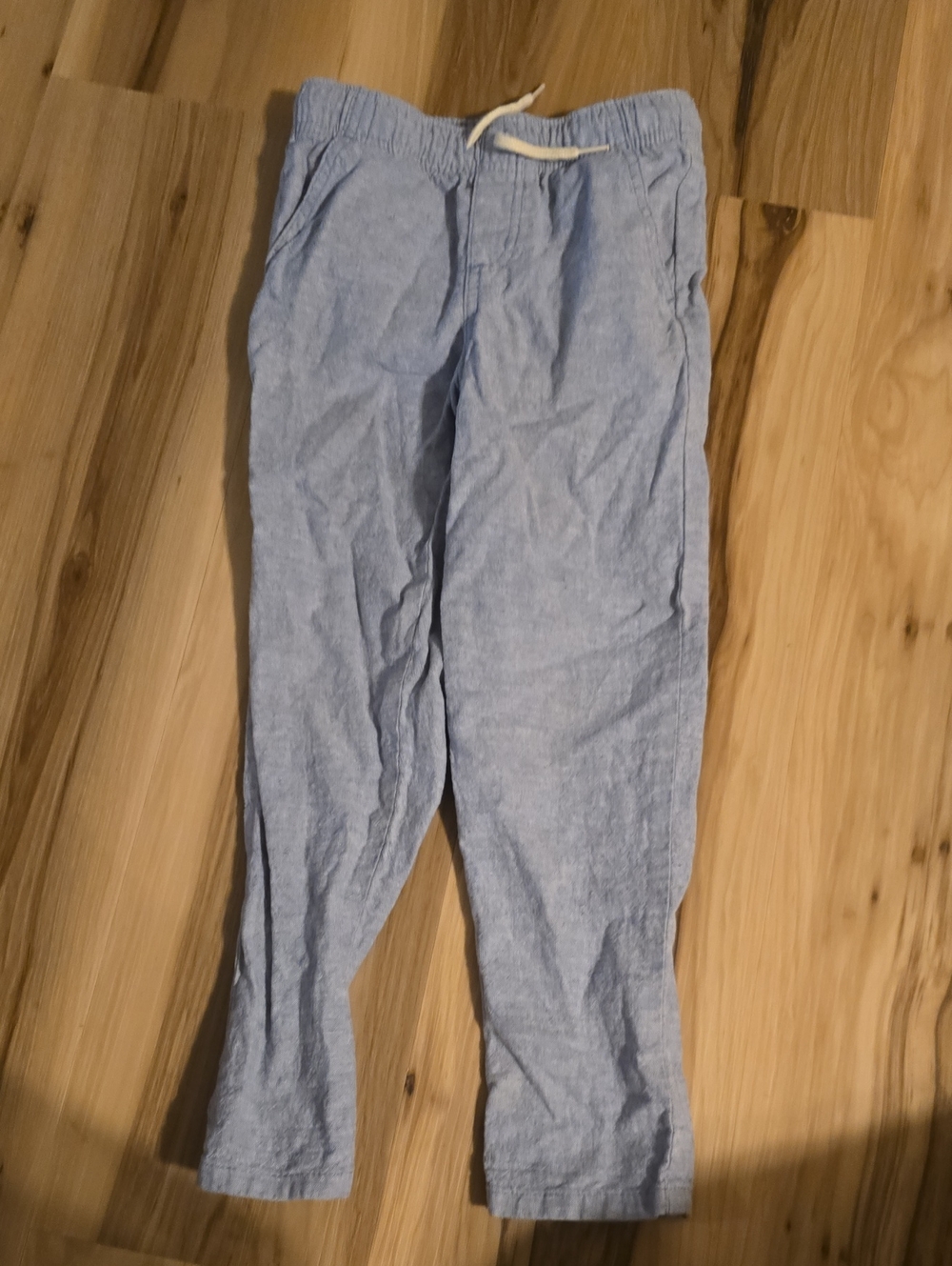 Boys 5T Light Blue Linen Casual Pants